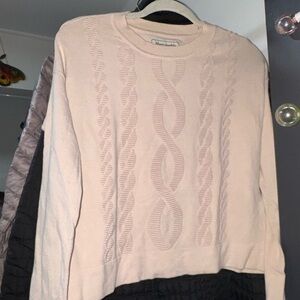 Abercrombie & Fitch Cream Cable Knit Sweater